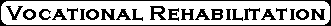 Vocational Rehabilitation